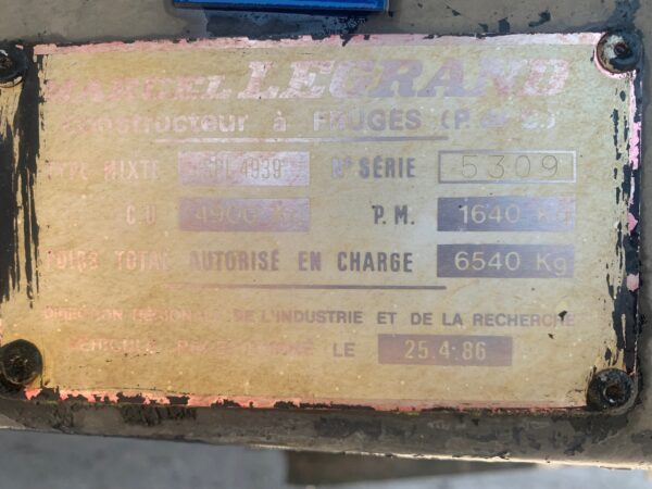Benne rabattable 5 T LEGRAND – Image 2